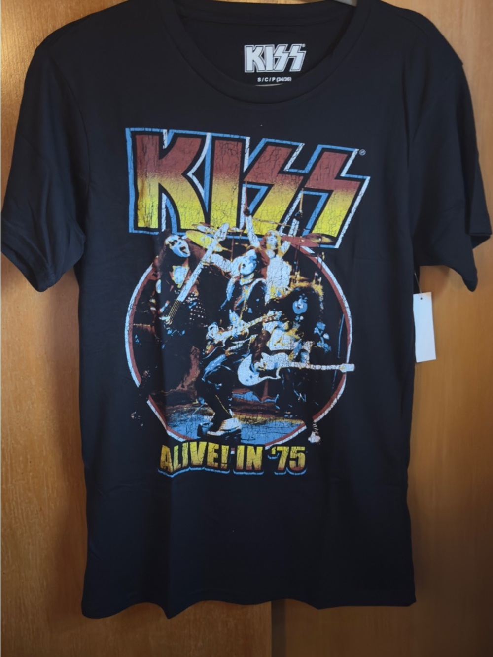 KISS ‘Alive in '75' Black Graphic Tee